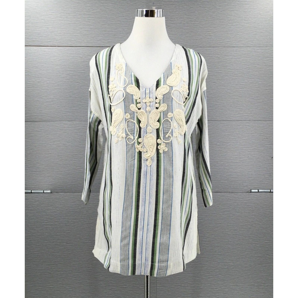 Soft Surroundings Embroidered Beach Top Small‎